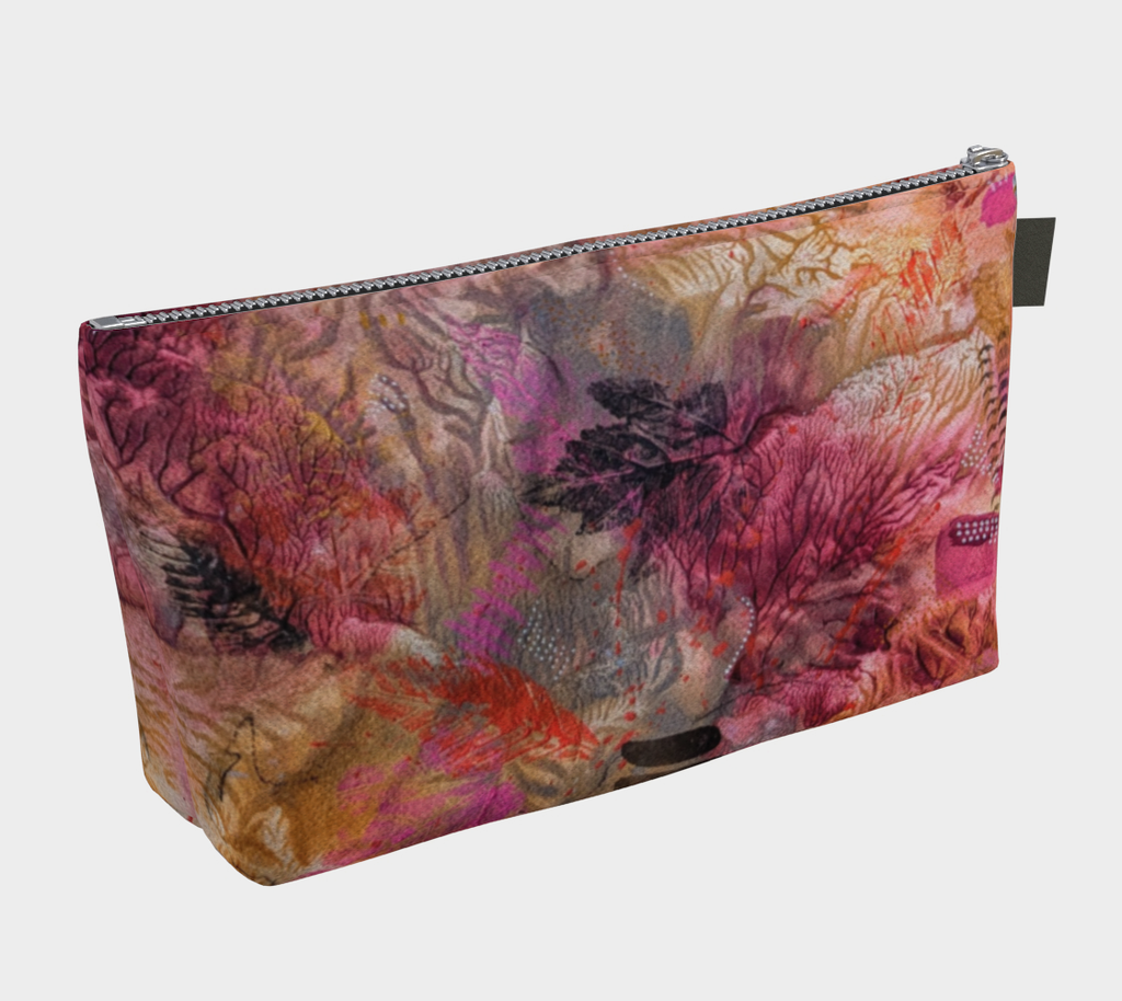 Trousse maquillage "Feuille d'or"