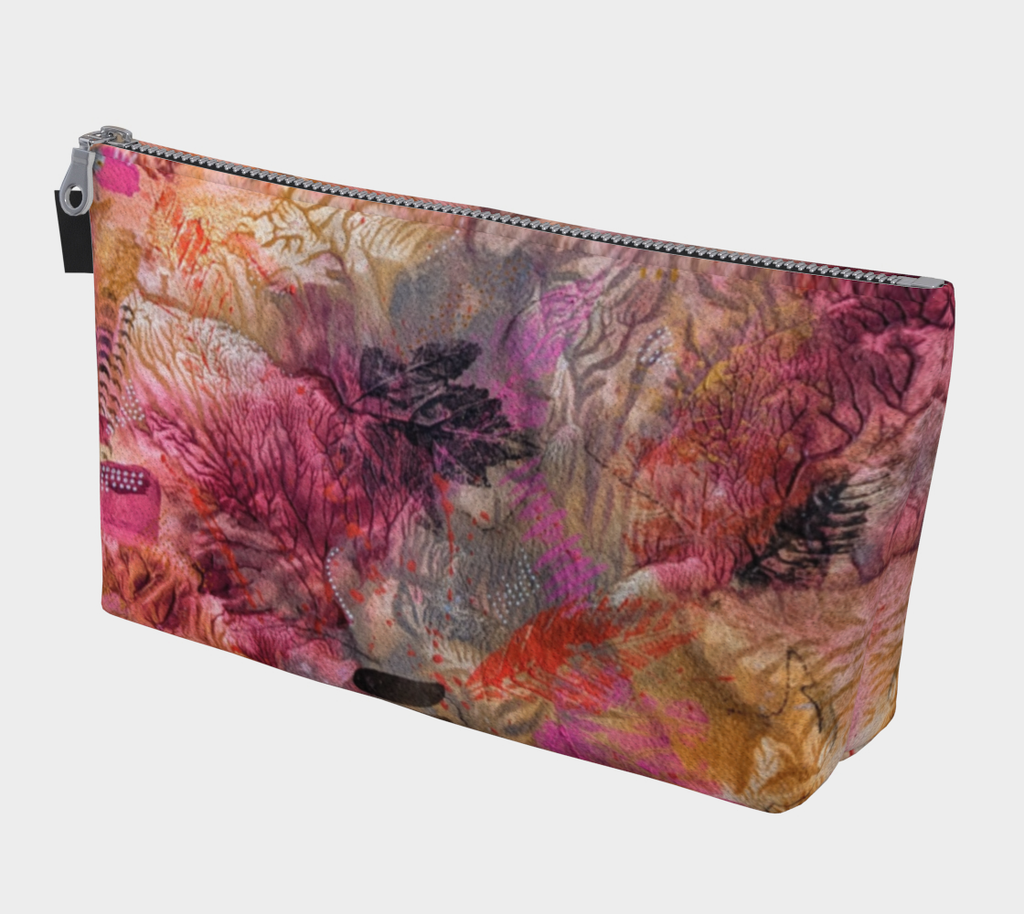 Trousse maquillage "Feuille d'or"